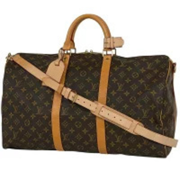 Louis Vuitton Handbags - Louis Vuitton Keepall Bandoulire Travel Shoulder Bag Boston Monogram Brown